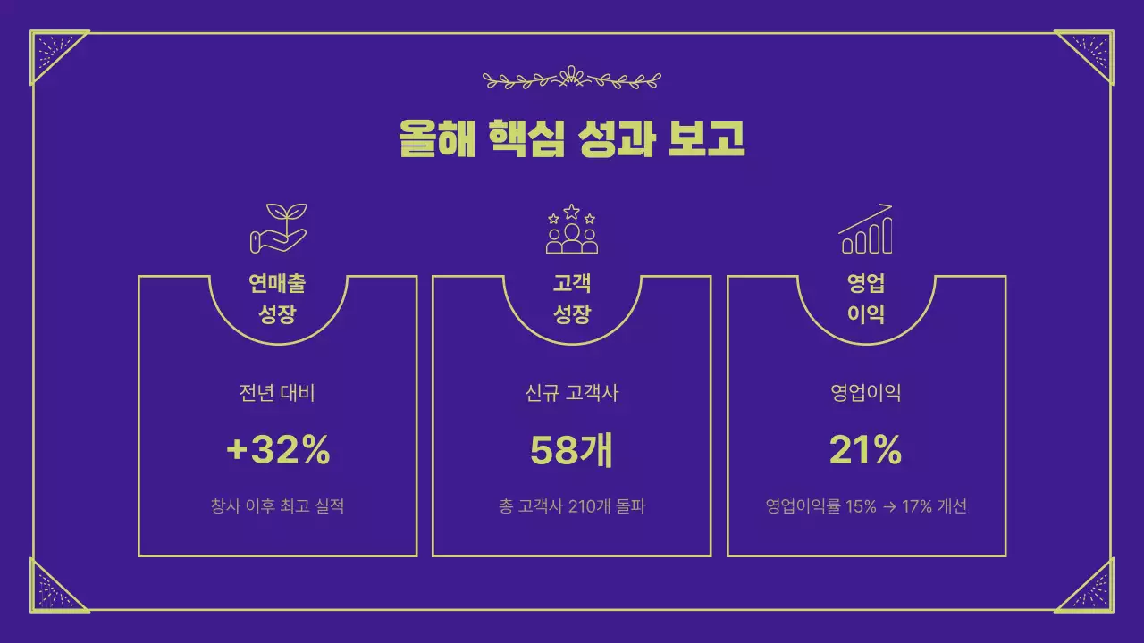 보라 심플 연말 행사