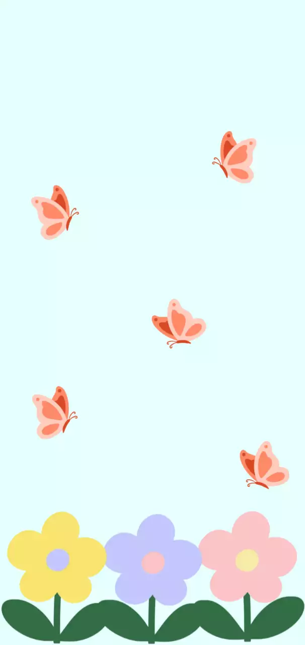 pastel floral nature card