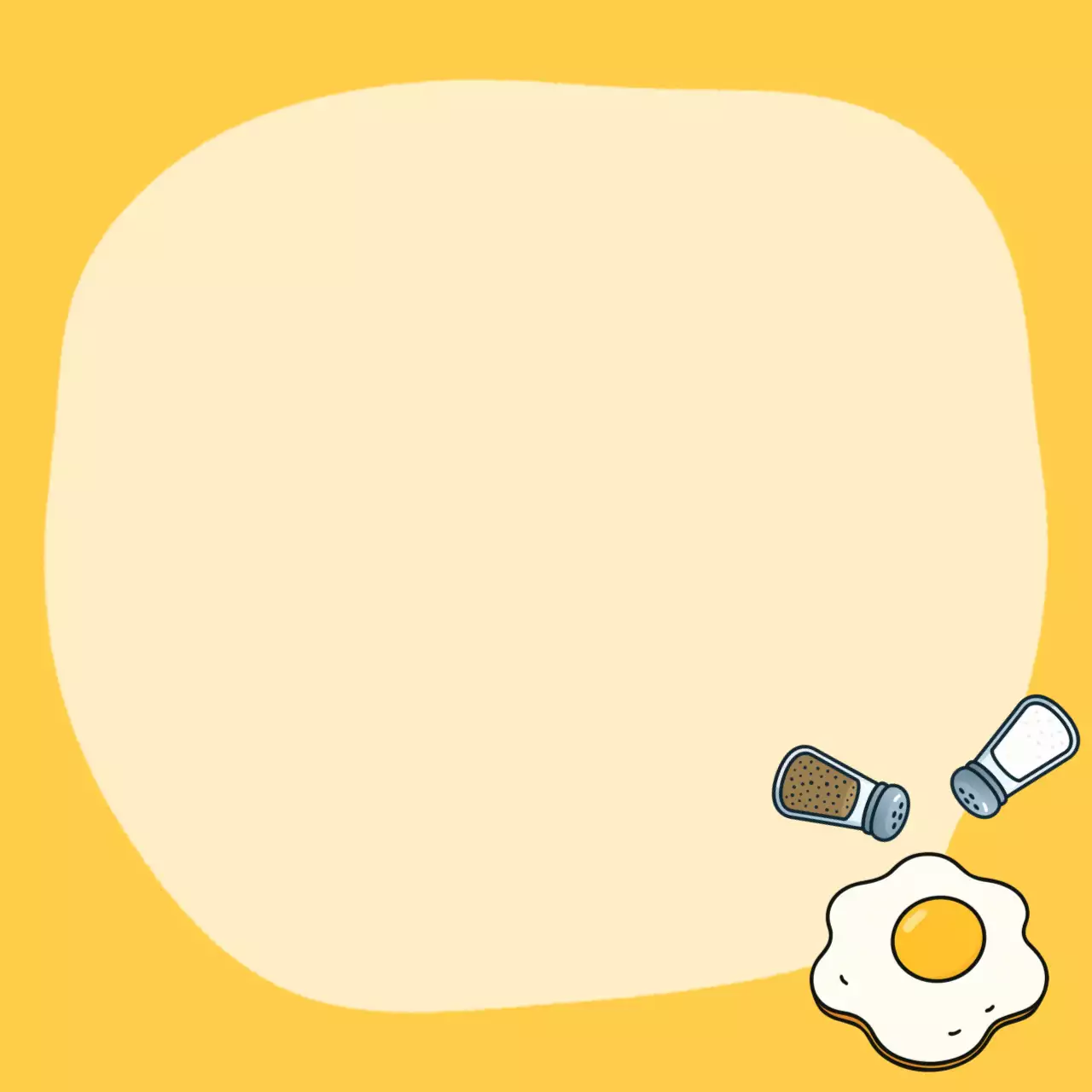 노랑 심플 요리 노트