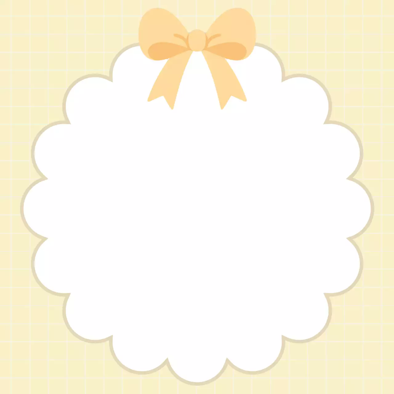 노랑 심플 디자인 스티커