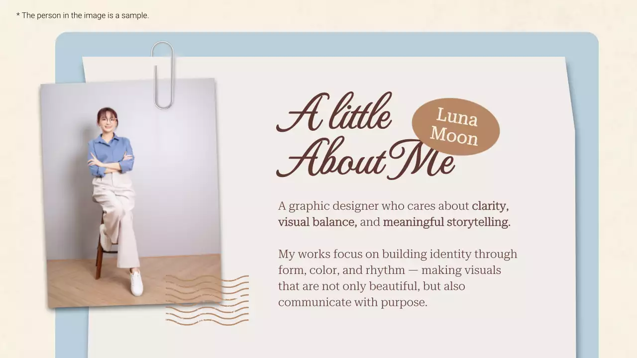 베이지 레트로 크리에이티브 포트폴리오