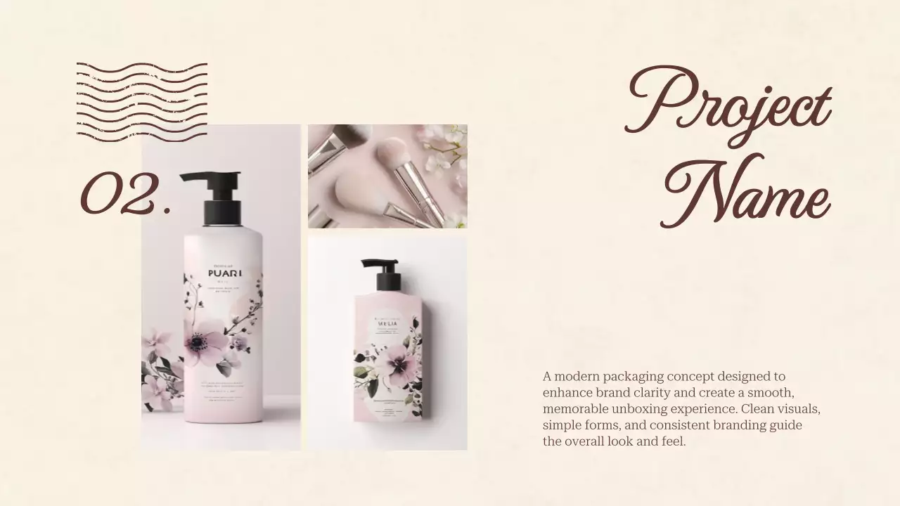 베이지 레트로 크리에이티브 포트폴리오