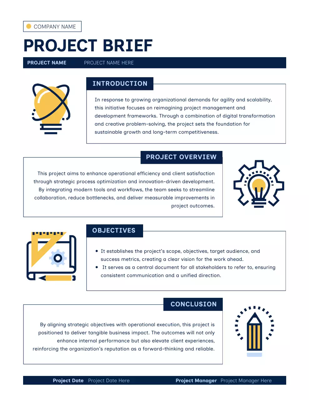 Professional Informative Project Report Poster