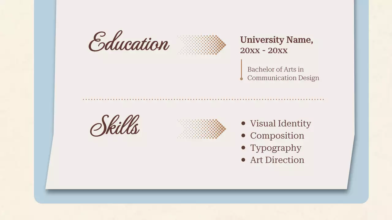 베이지 레트로 크리에이티브 포트폴리오