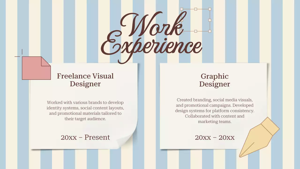 베이지 레트로 크리에이티브 포트폴리오