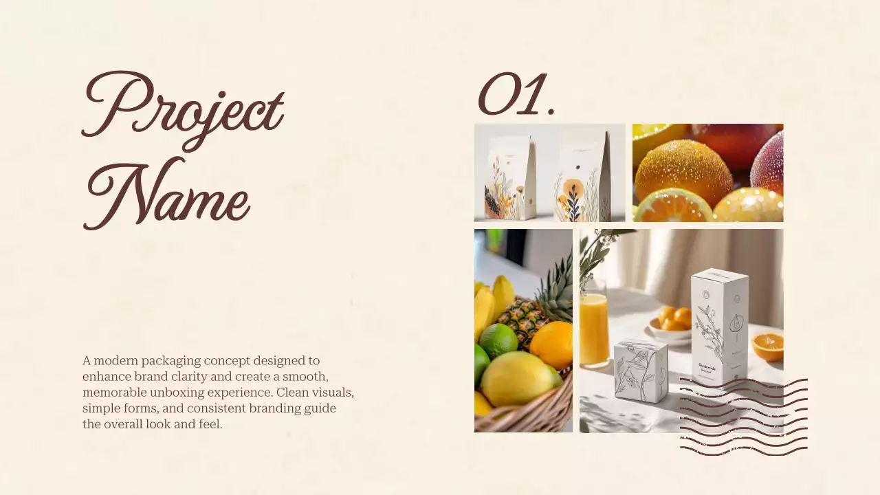 베이지 레트로 크리에이티브 포트폴리오