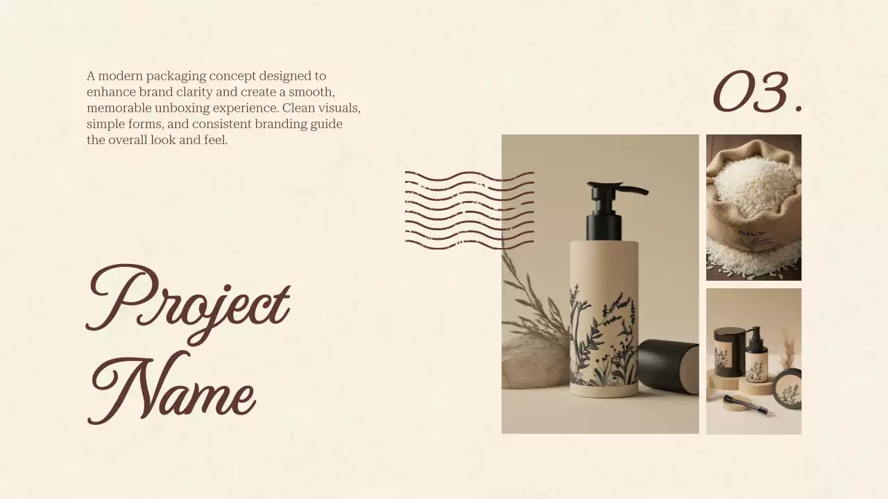 베이지 레트로 크리에이티브 포트폴리오