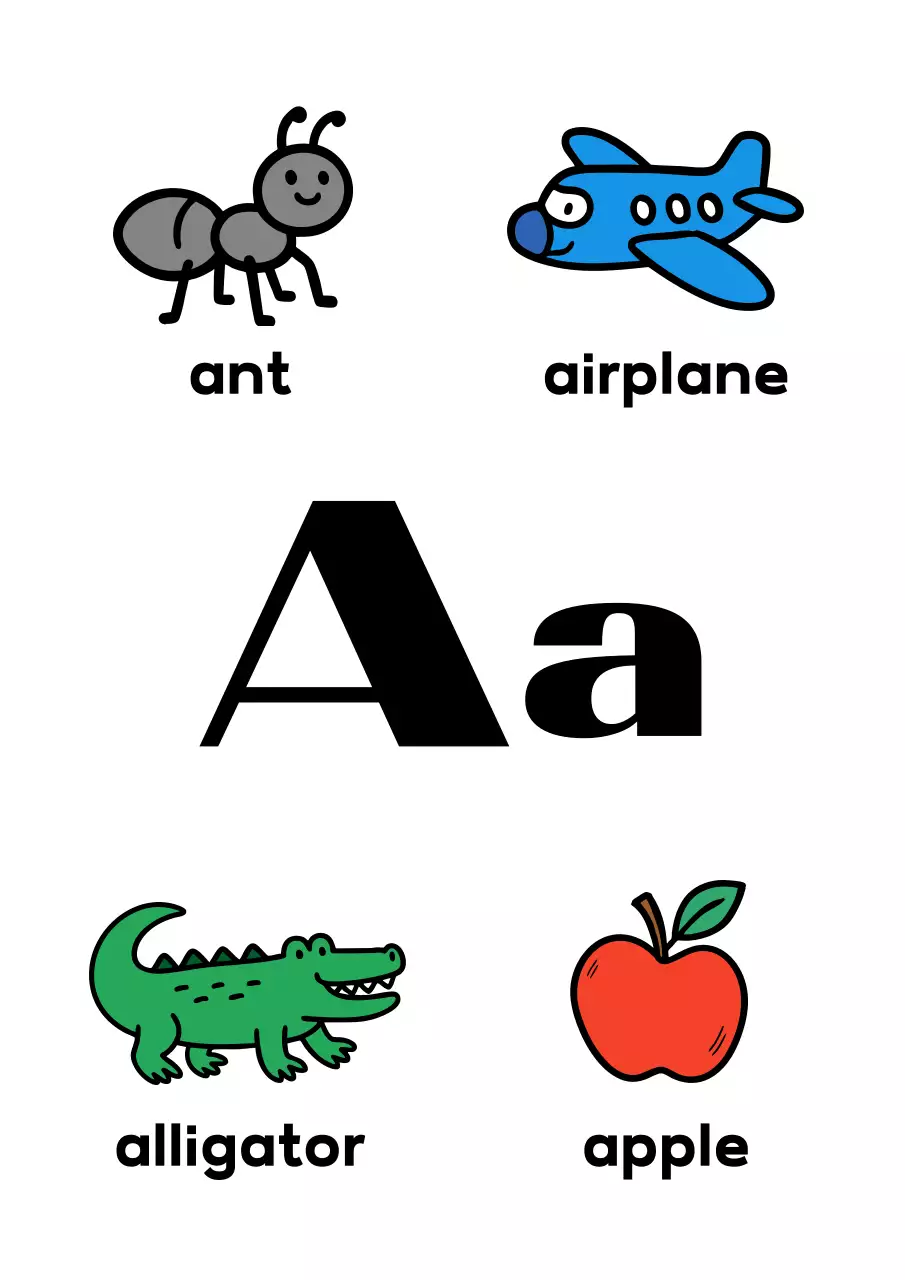 베이지 아기자기한 교육 교재