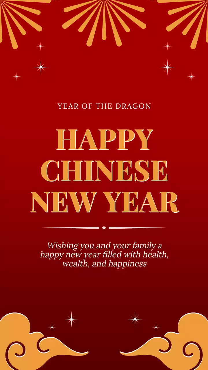 빨강 전통 새해 축제