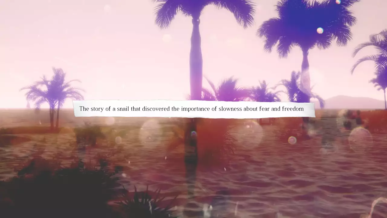 핑크 뉴트로 자연 포스터