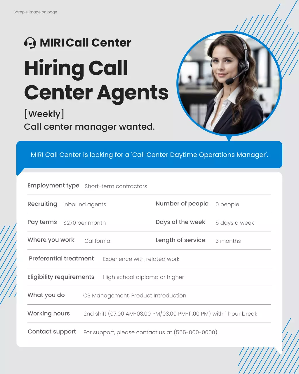 grey modern recruitment announcement