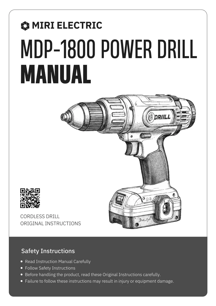black industrial drill manual