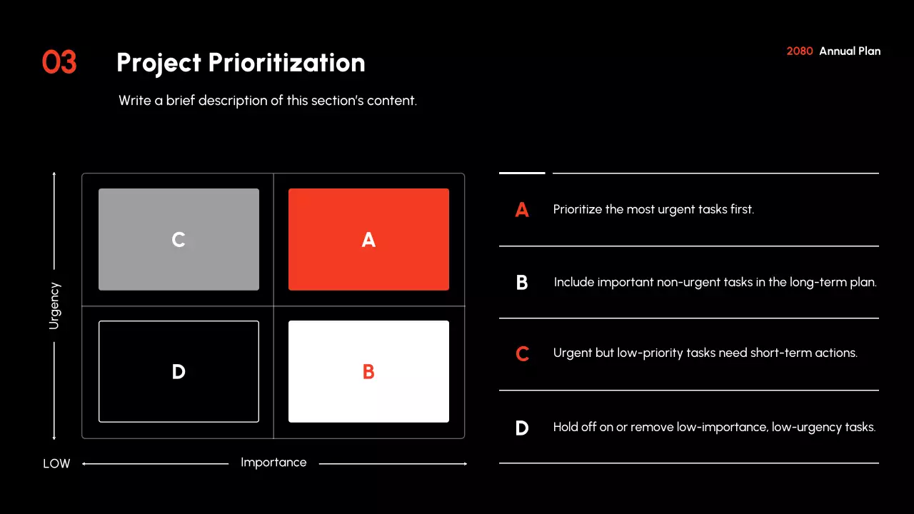Rencana bisnis modern merah