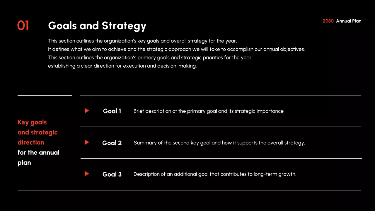 Rencana bisnis modern merah