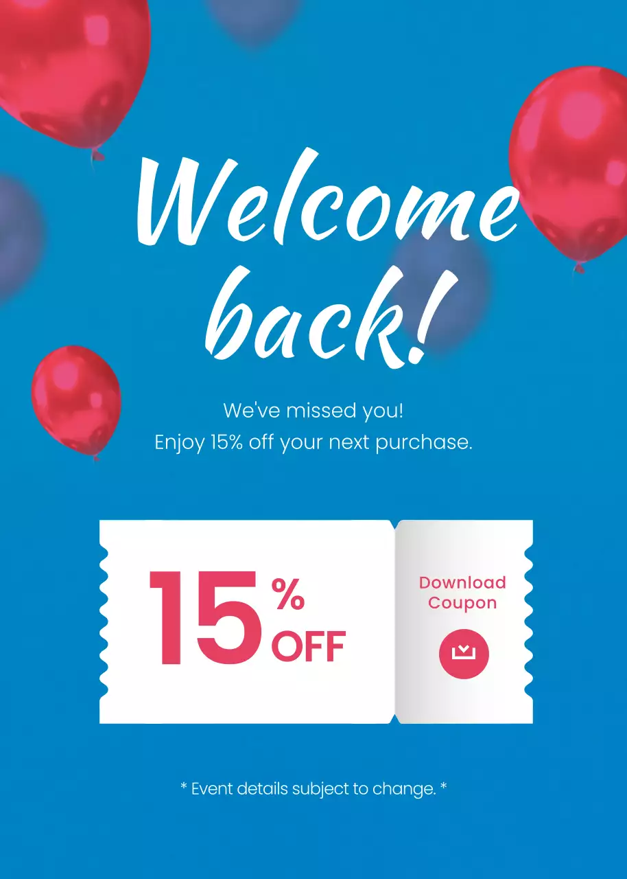 블루 모던 할인 프로모션