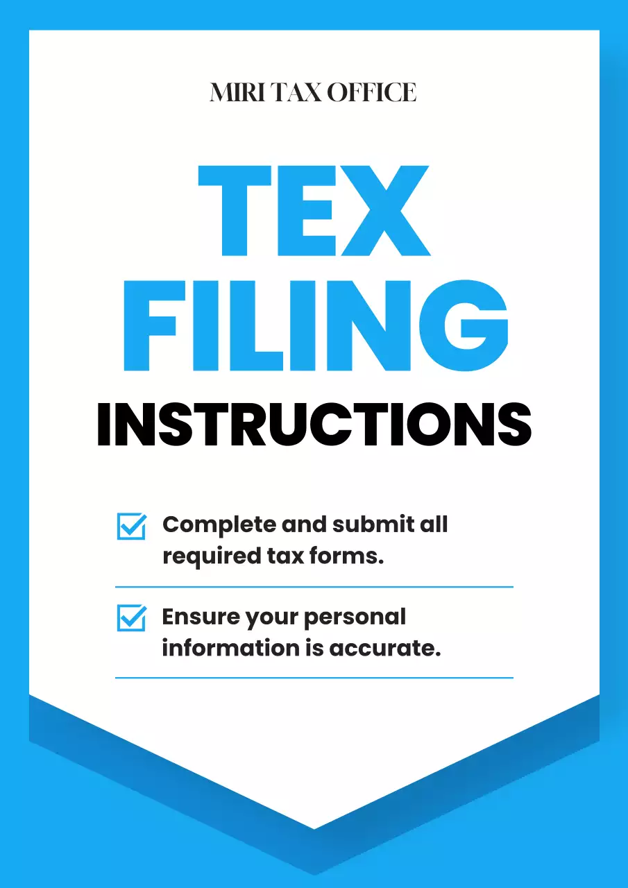 Panduan pajak modern berwarna biru