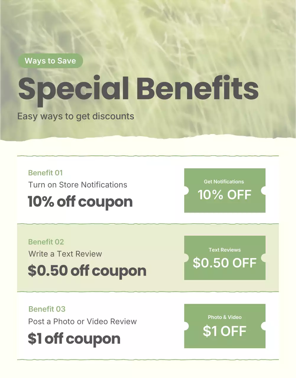 Promoção de produtos verdes modernos