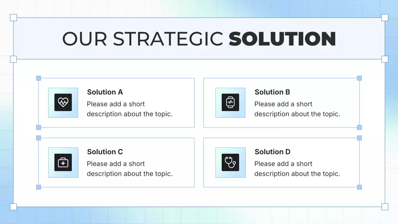 블루 모던 헬스 테크 프레젠테이션