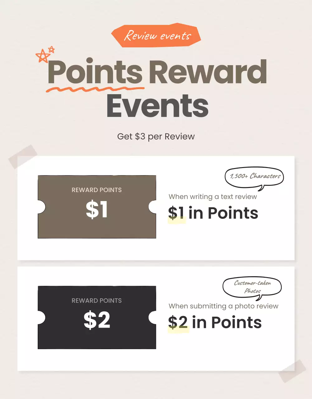 Đánh giá chương trình khuyến mãi màu be hiện đại