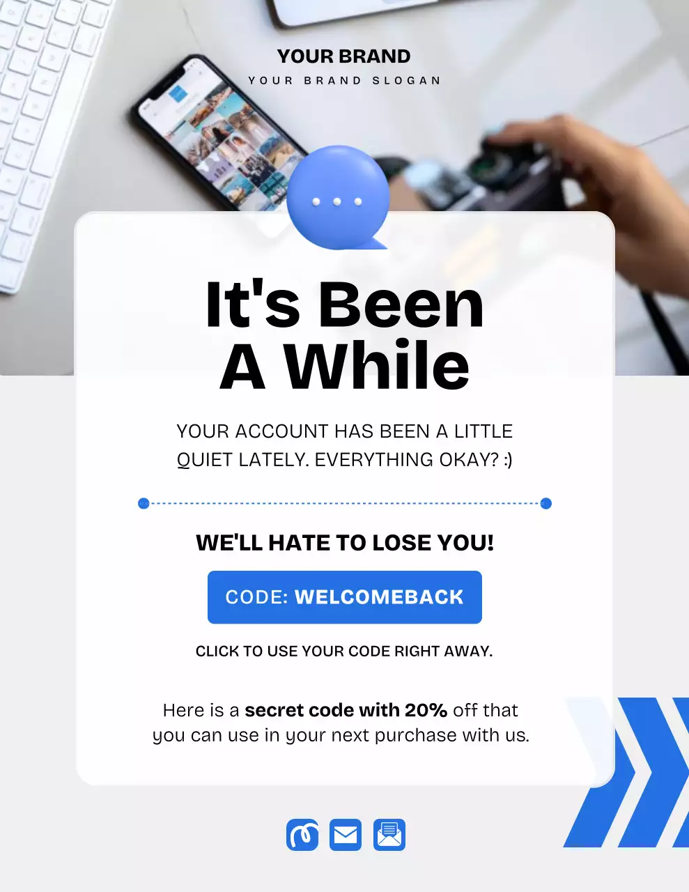 White Modern Marketing Promotion Poster