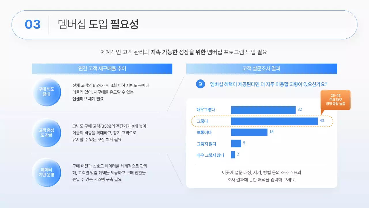 흰색과 파랑의 모던한 비즈니스 전략 기획서