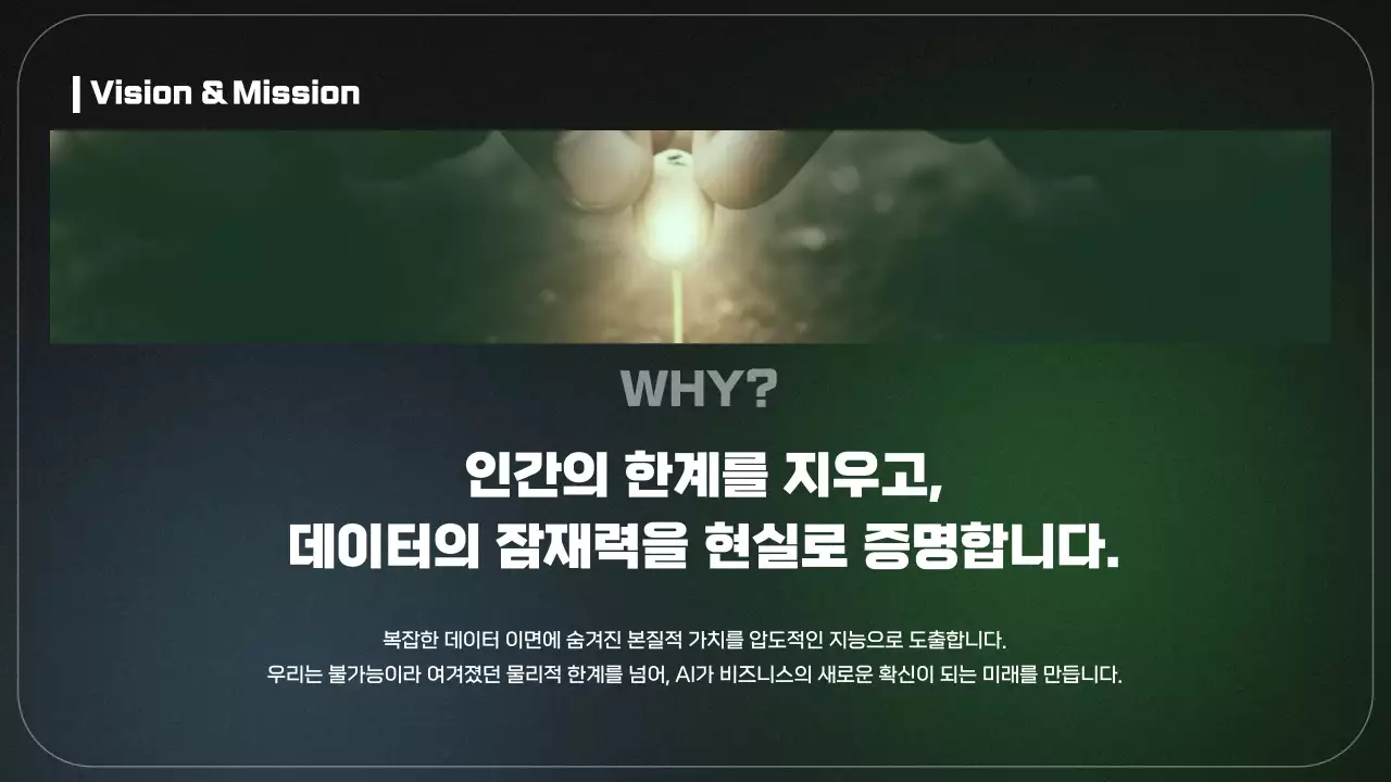 초록 모던 비즈니스 보고서