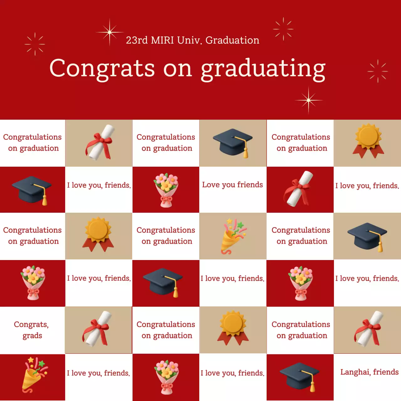 Red Neat Graduation Festival