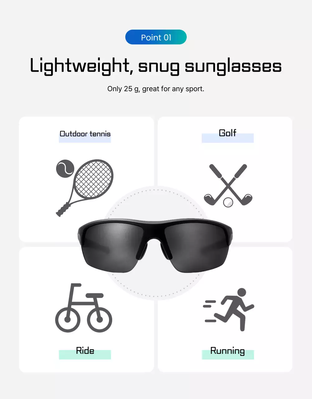 Blue Modern Sports Ad