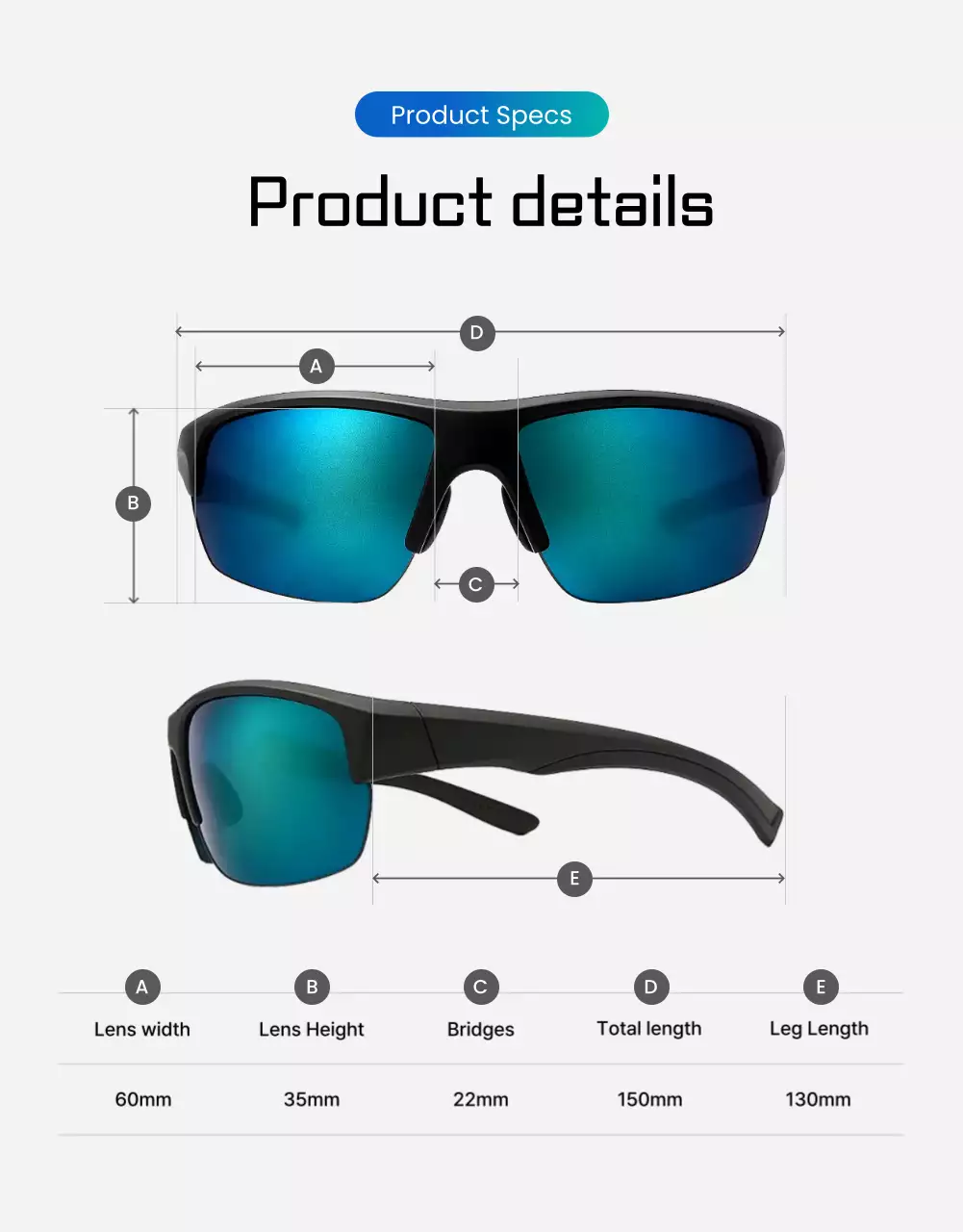 Blue Modern Sports Ad