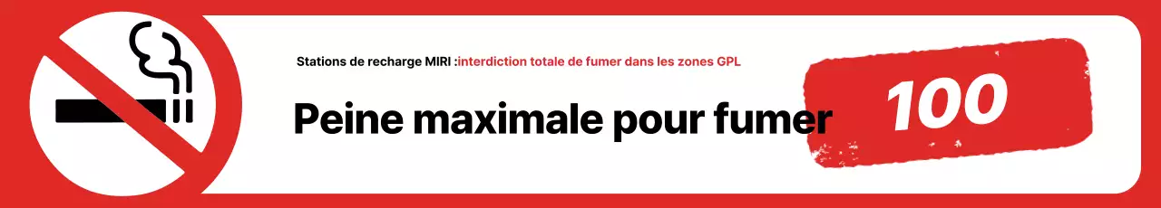 Avis d'interdiction de fumer de base rouge