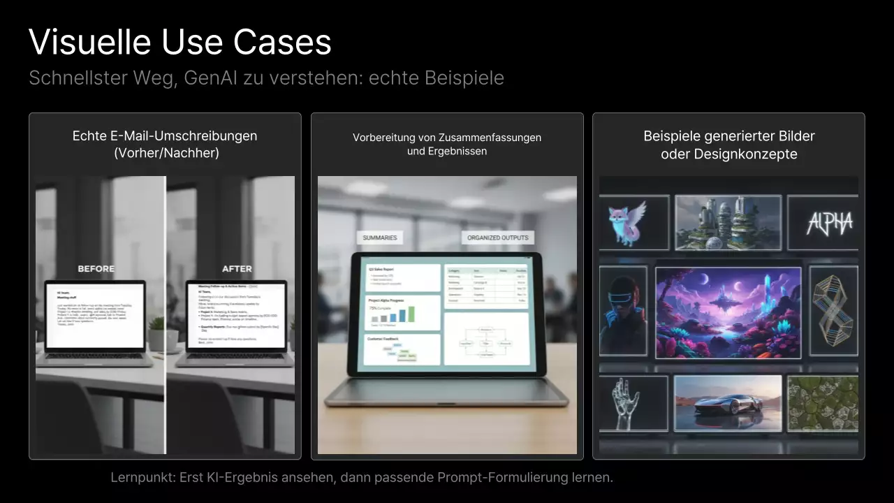 Schwarzer moderner KI-Kurs