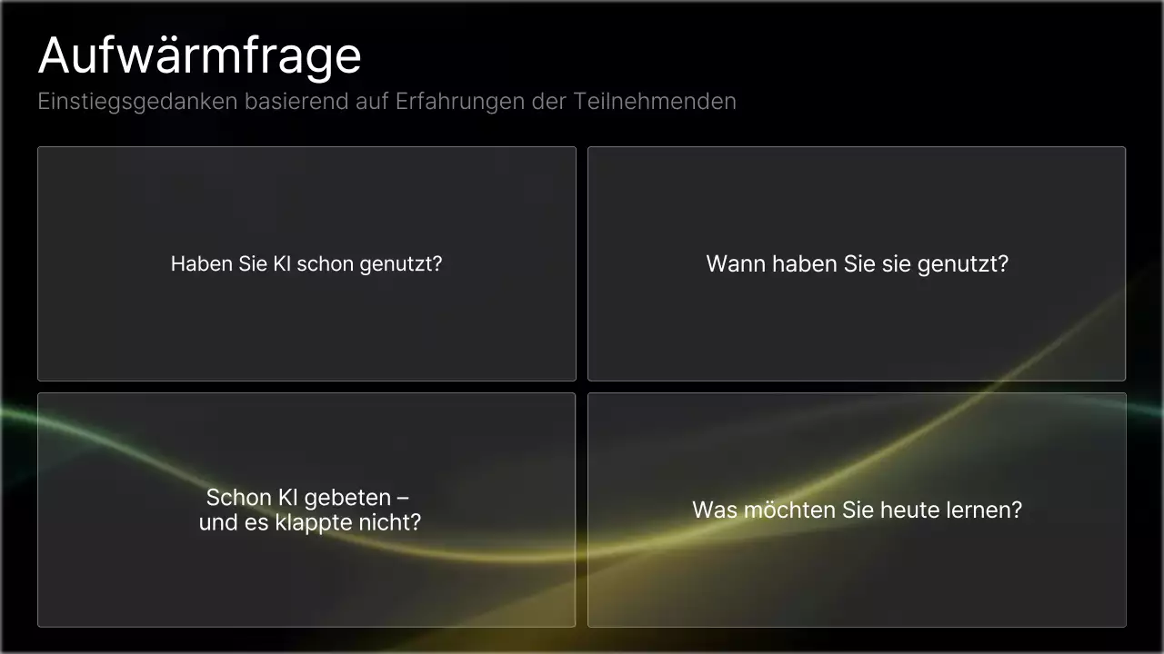 Schwarzer moderner KI-Kurs