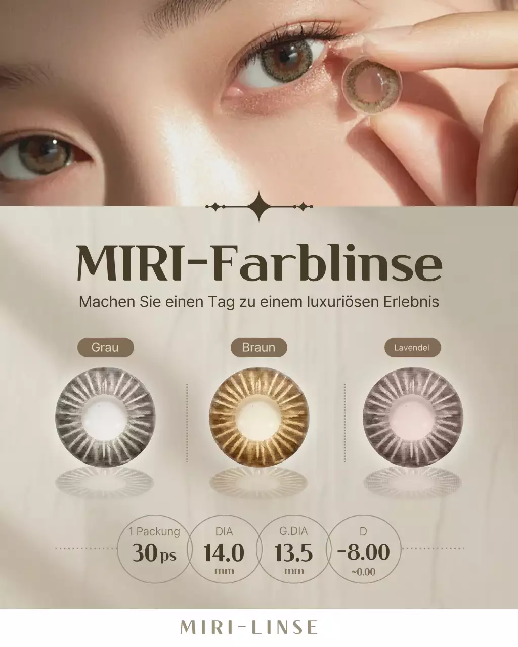 Beige Modern Beauty Werbung