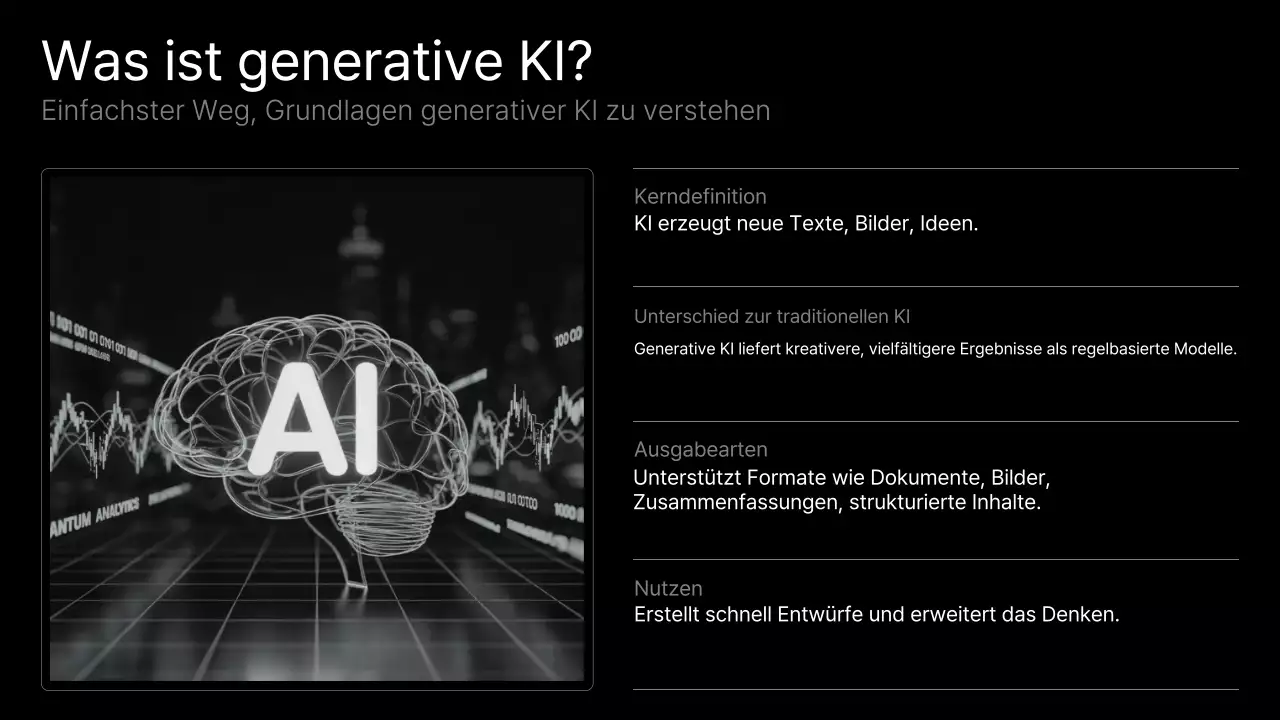 Schwarzer moderner KI-Kurs