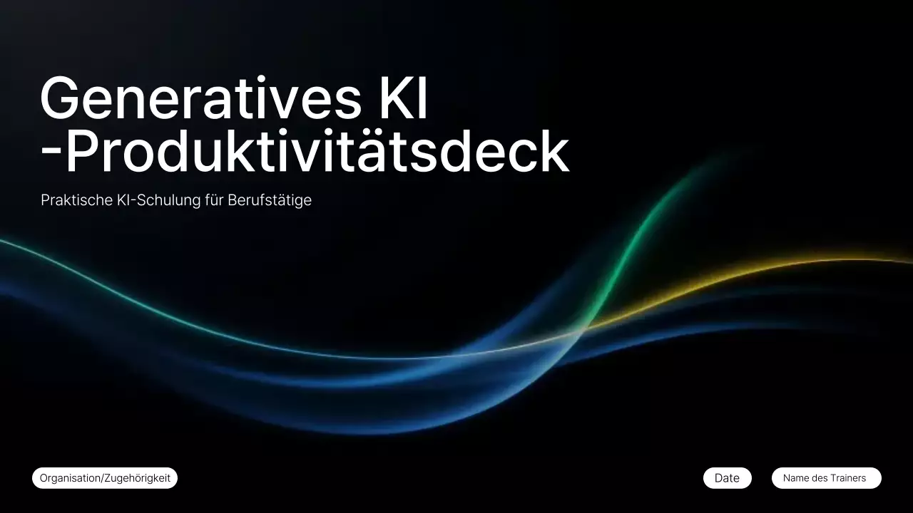 Schwarzer moderner KI-Kurs