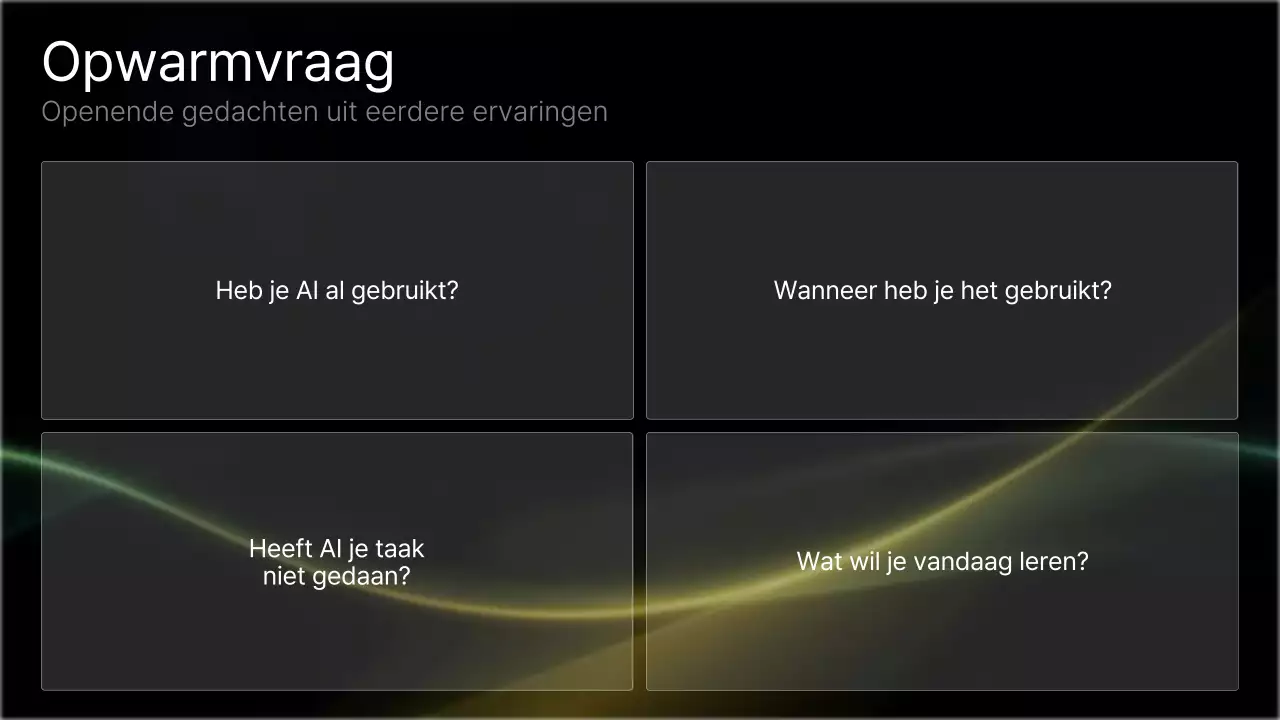 Zwarte moderne AI-cursus