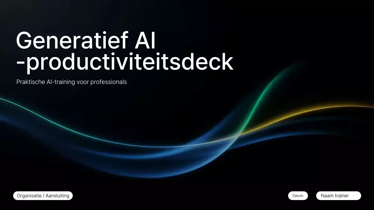 Zwarte moderne AI-cursus