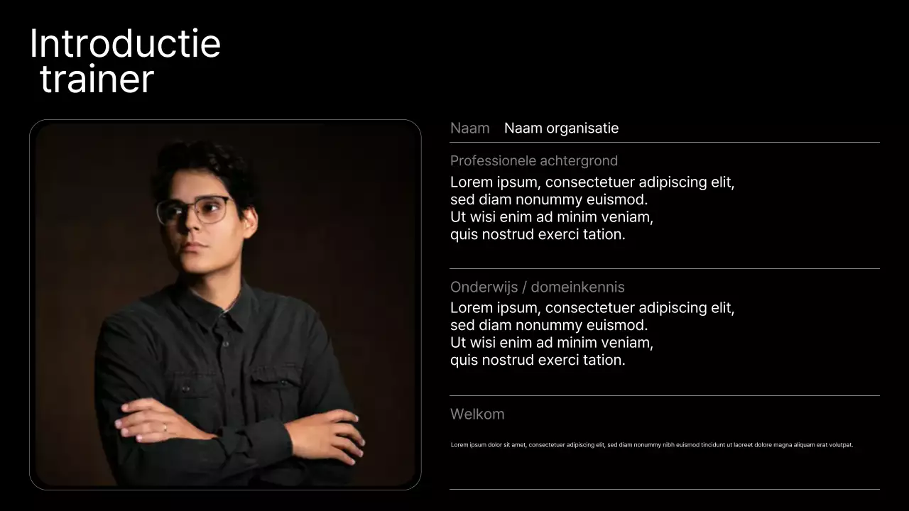 Zwarte moderne AI-cursus