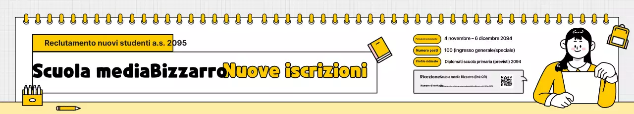 Reclutamento per la scuola media Yellow Simple