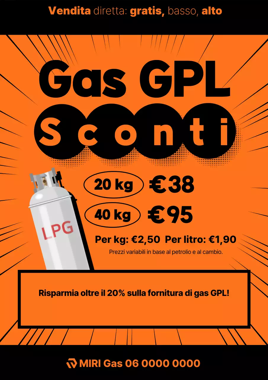 Promozione Sconto Gas Arancione