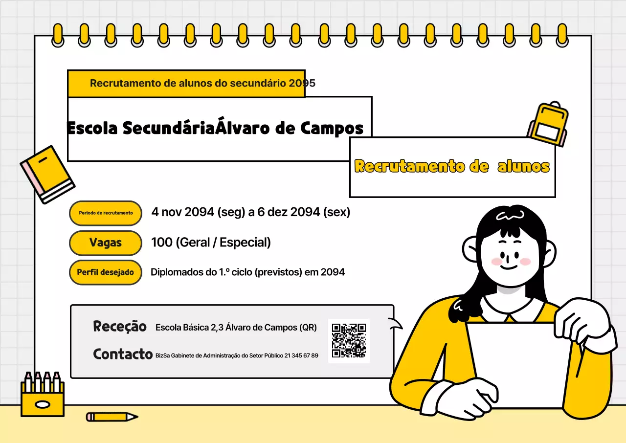 Recrutamento para a Yellow Simple Middle School