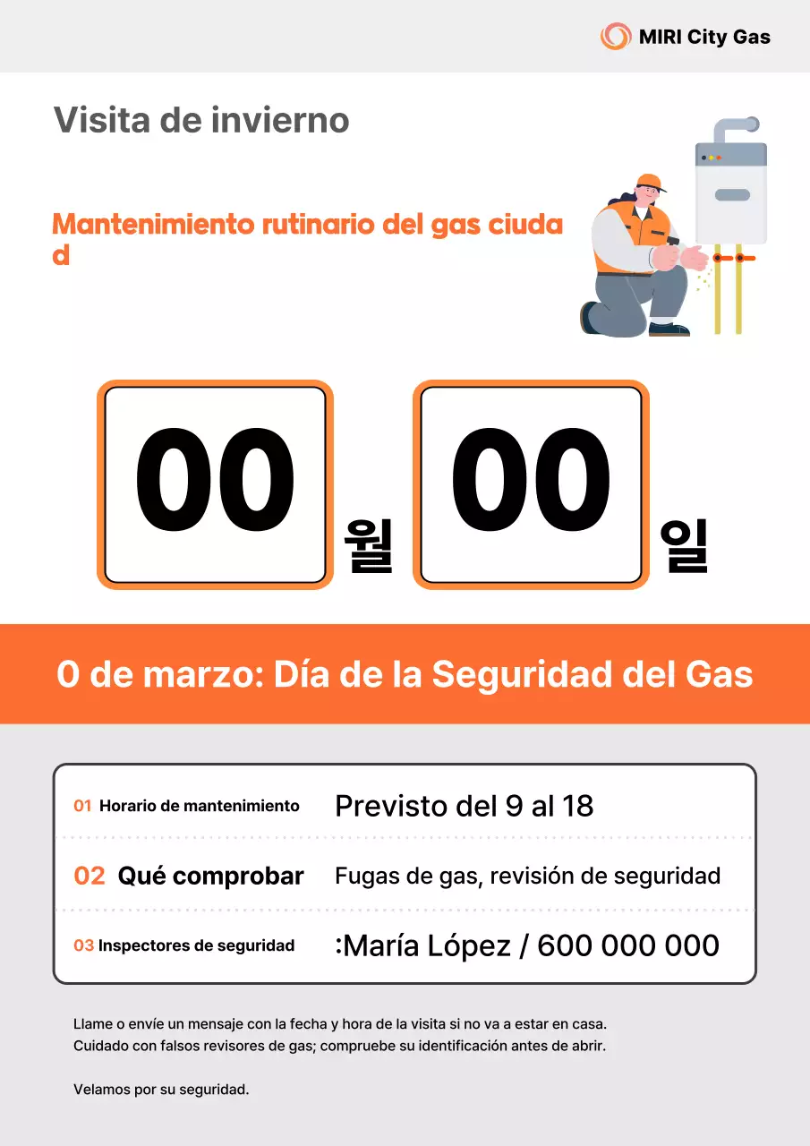 Guía de inspección de seguridad de Orange Clean