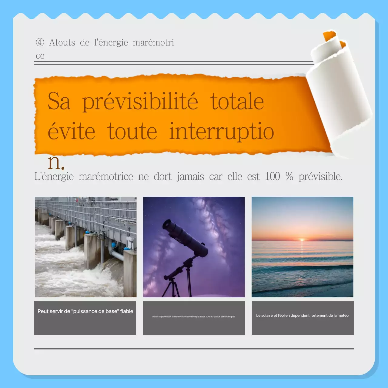 Bulletin d'information écologique moderne Sky Blue