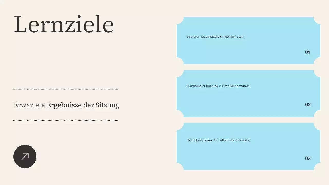 Beige Moderne KI-Schulungspräsentation