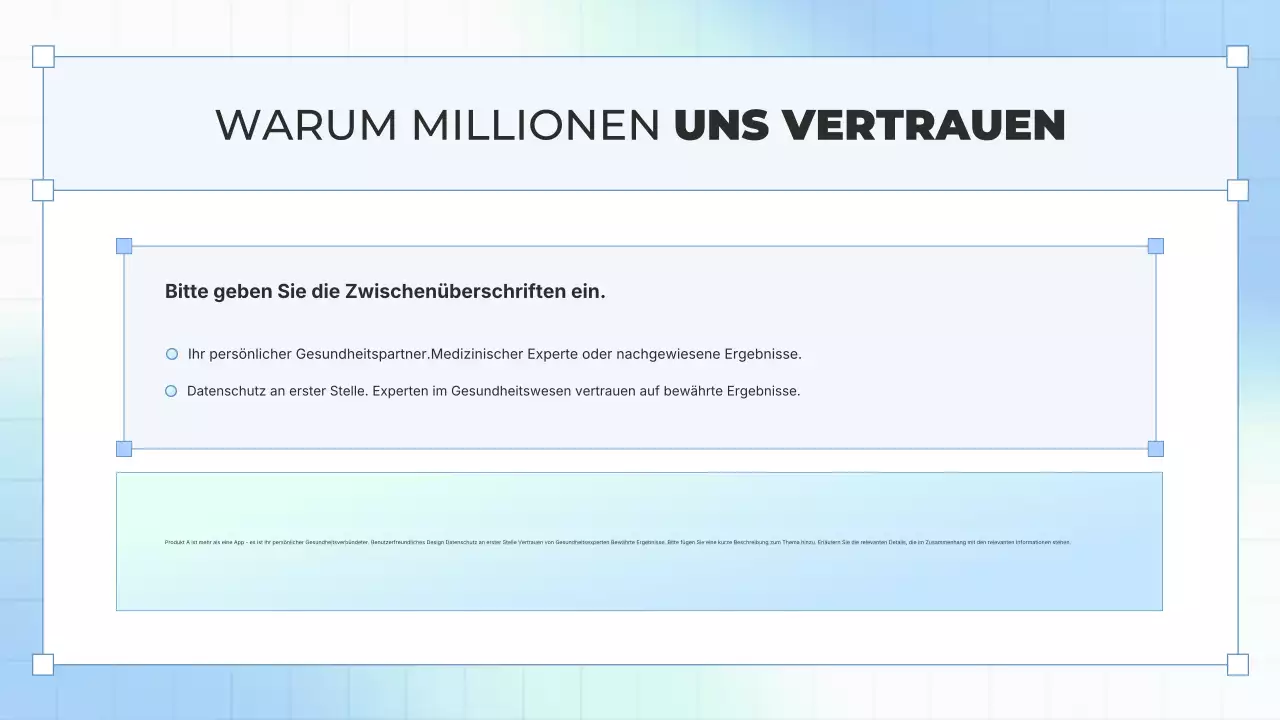 Präsentation von Blue Modern Health Tech