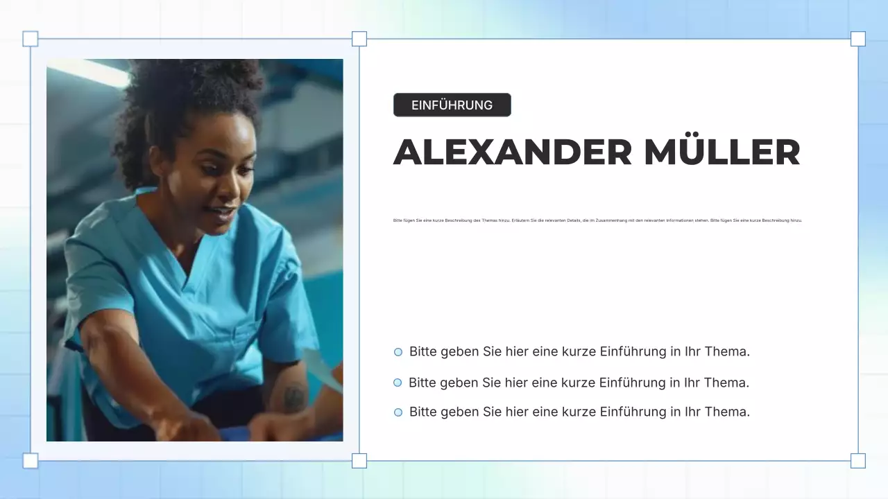 Präsentation von Blue Modern Health Tech