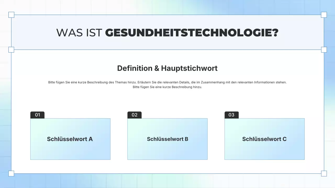 Präsentation von Blue Modern Health Tech