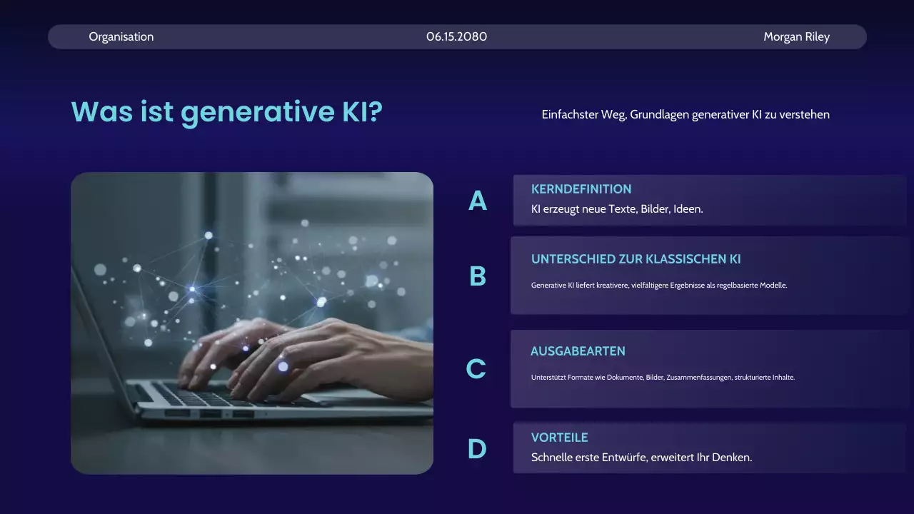 Ankündigung des Blue Modern AI-Kurses