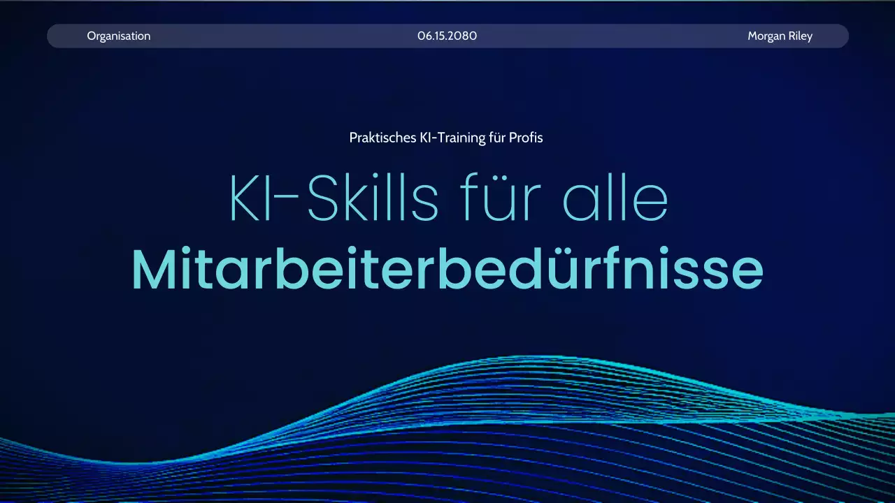 Ankündigung des Blue Modern AI-Kurses