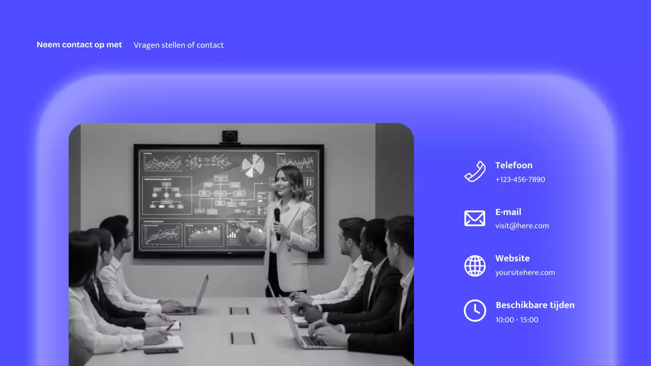 Blauwe moderne AI-lezing